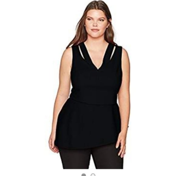 Rebel Asymmetrical Peplum Top - 2x - Picture 1 of 3